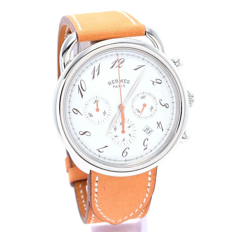 中古】HERMES ARCEAU CHRONOGRAPH エルメス アルソー クロノグラフ AR4
