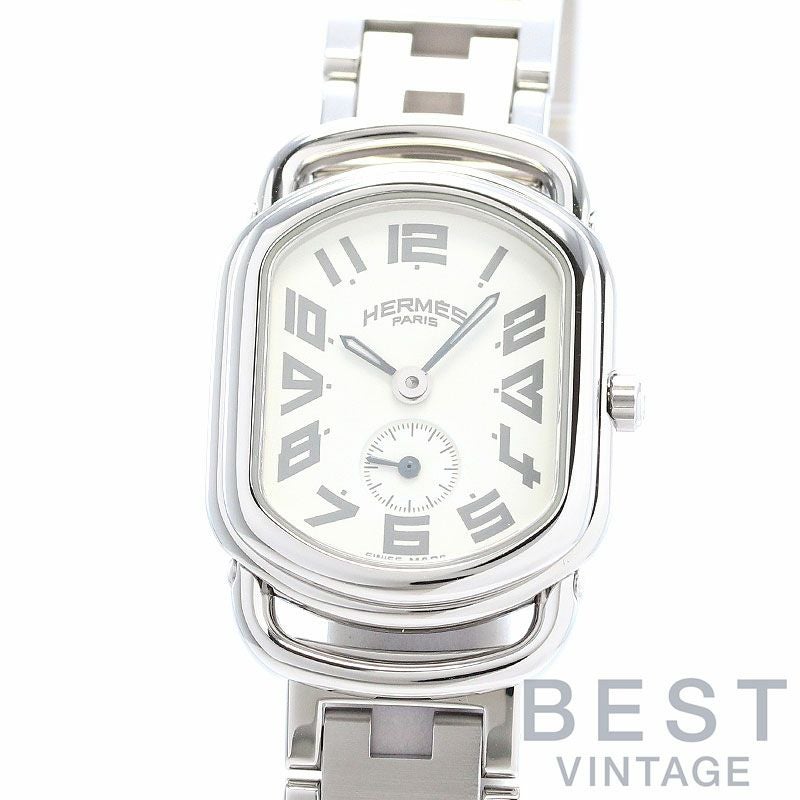 良品 エルメス HERMES ラリー スモセコ メンズ RA1.810 ホワイト 中古 