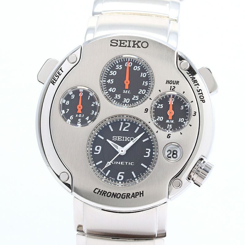 ☆SVWTKO☆ 中古】SEIKO KINETIC CHRONOGRAPH FIRST MODEL PARTENZA セイコー