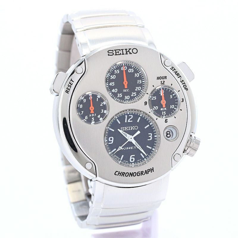 【中古】 ドキドキヒバツナセカンドキッス 中古】SEIKO KINETIC CHRONOGRAPH FIRST MODEL PARTENZA セイコー
