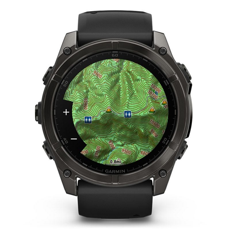 GARMIN fenix 8 Sapphire AMOLED 51mm Ti Carbon Gray DLC / Black
