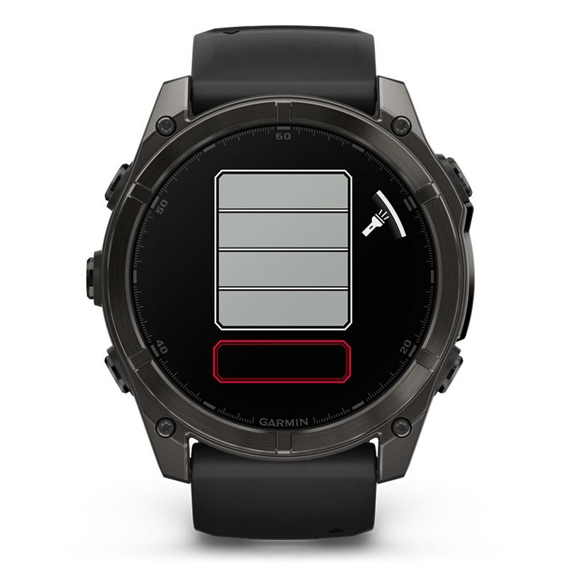 GARMIN fenix 8 Sapphire AMOLED 51mm Ti Carbon Gray DLC / Black