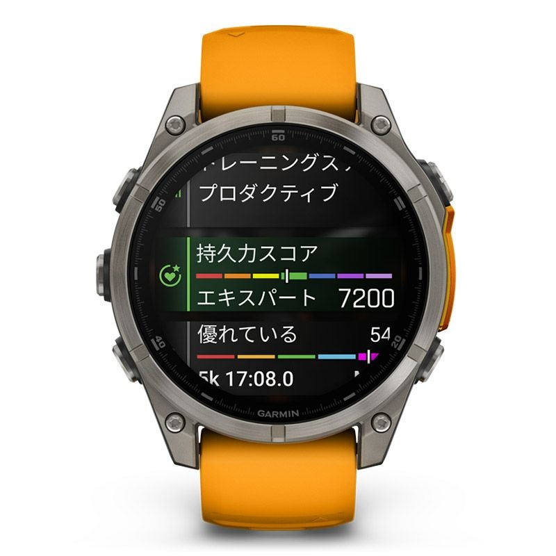 GARMIN fenix 8 Sapphire AMOLED 47mm Ti / Orange ガーミン
