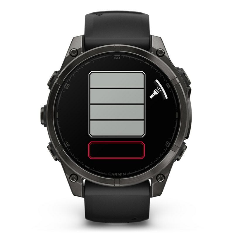 GARMIN fenix 8 Sapphire AMOLED 47mm Ti Carbon Gray DLC / Black