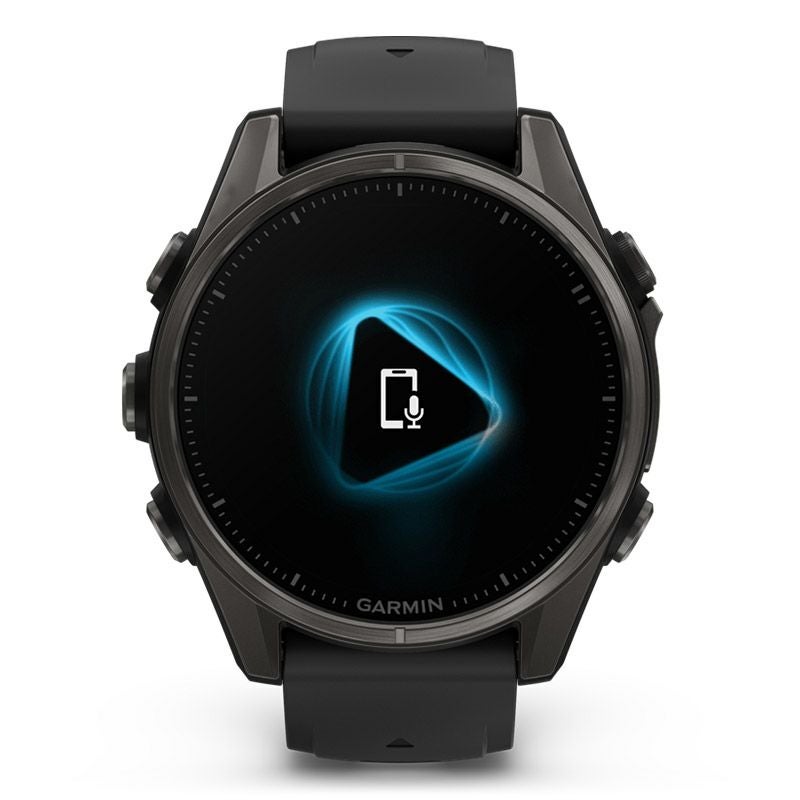 GARMIN fenix 8 Sapphire AMOLED 43mm Ti Carbon Gray DLC / Black