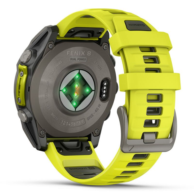 ガーミン フェニックス8 サファイア デュアルパワー 010-02906-51 GARMIN fenix 8 Sapphire Dual Power 47mm Ti / Amp Yellow ガーミン