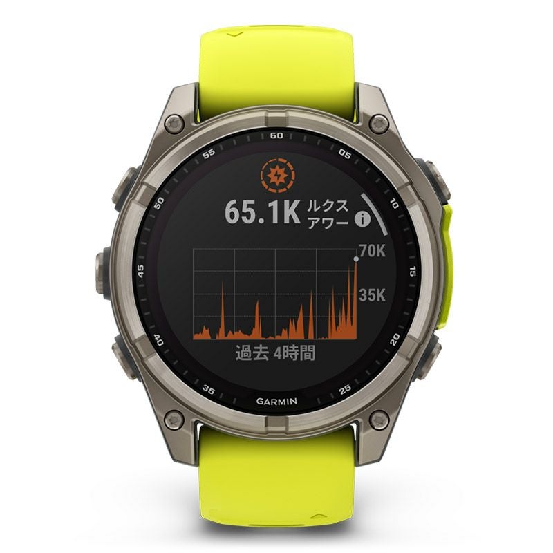 GARMIN fenix 8 Sapphire Dual Power 47mm Ti / Amp Yellow ガーミン