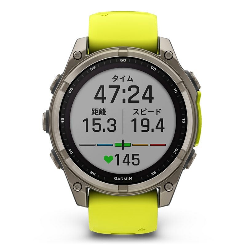GARMIN fenix 8 Sapphire Dual Power 47mm Ti / Amp Yellow ガーミン