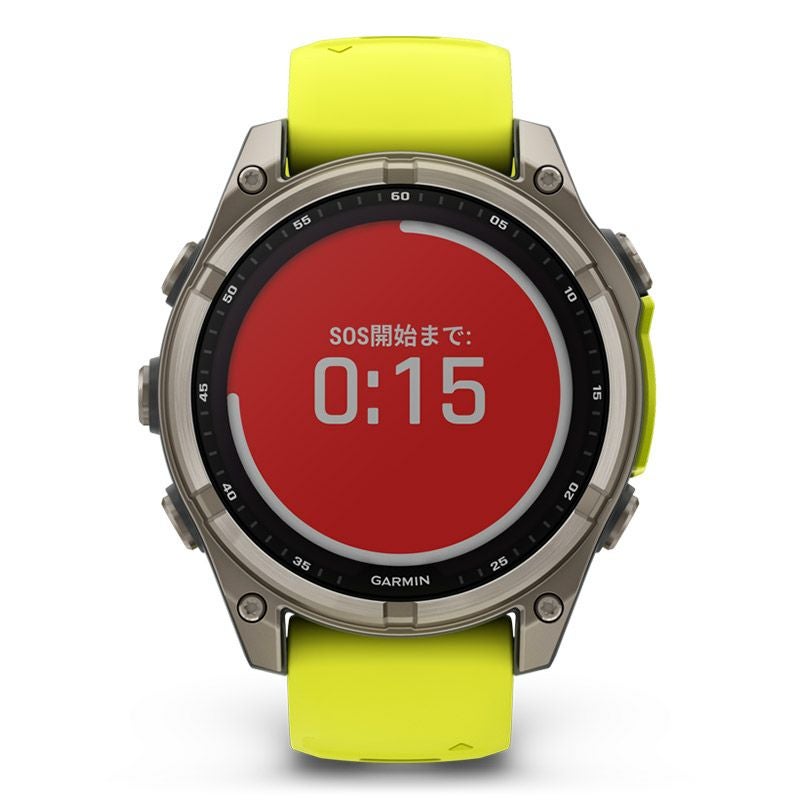 GARMIN fenix 8 Sapphire Dual Power 47mm Ti / Amp Yellow ガーミン