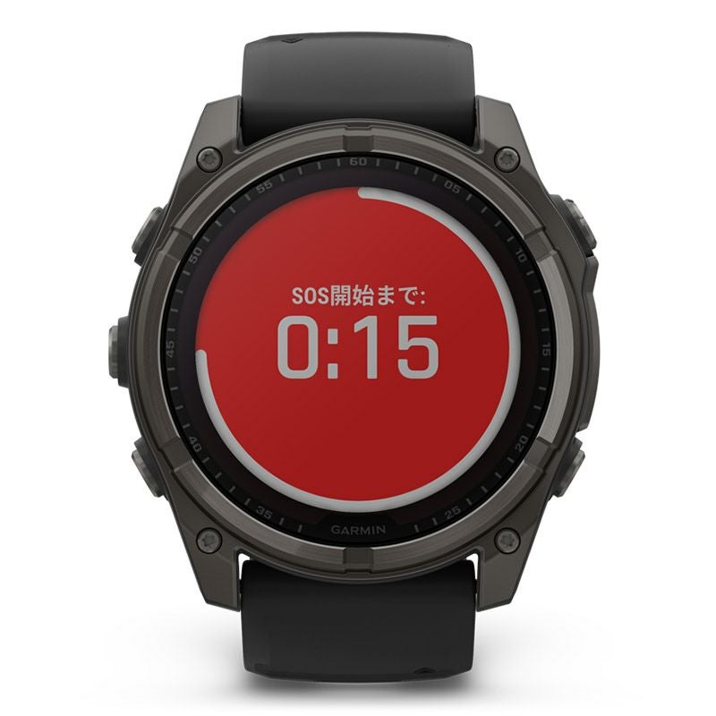 GARMIN fenix 8 Sapphire Dual Power 51mm Ti Carbon Gray DLC / Black