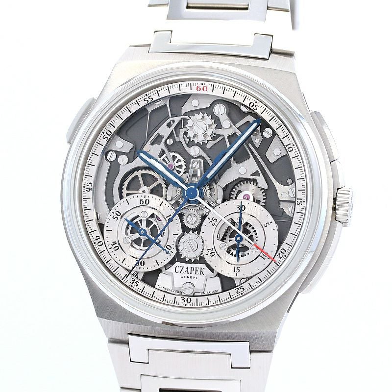 中古】CZAPEK ANTARCTIQUE RATTRAPANTE SILVER GRAY チャペック アン
