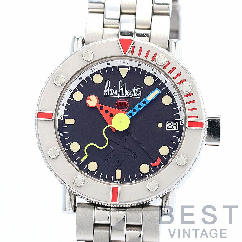 アランシルベスタイン　マリンパーペチュアル 中古】ALAIN SILBERSTEIN MARINE GMT アラン・シルベスタイン マリーン