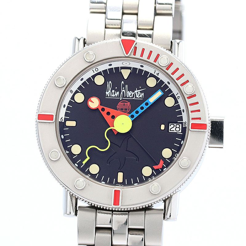 中古】ALAIN SILBERSTEIN MARINE GMT アラン・シルベスタイン マリーン