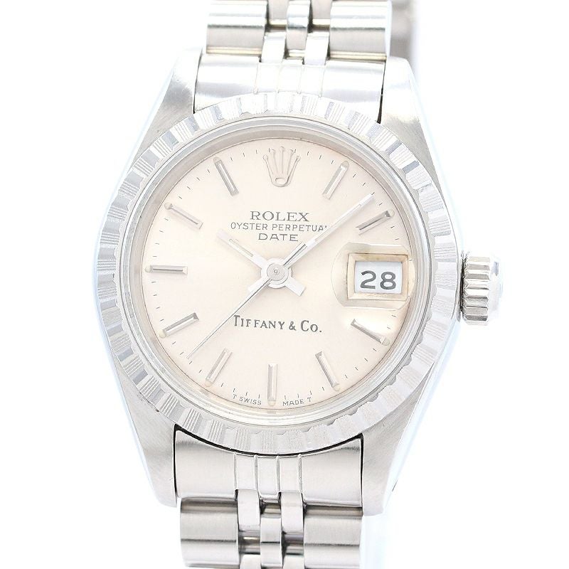 中古】ROLEX OYSTER PERPETUAL DATE TIFFANY ＆ CO. DOUBLE NAME