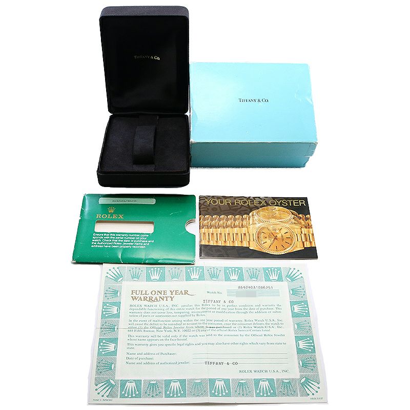 中古】ROLEX OYSTER PERPETUAL DATE TIFFANY ＆ CO. DOUBLE NAME