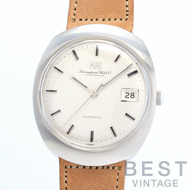 中古】IWC VINTAGE ONE PIECE OVAL CASE WATCH DATE アイ・ダブリュー