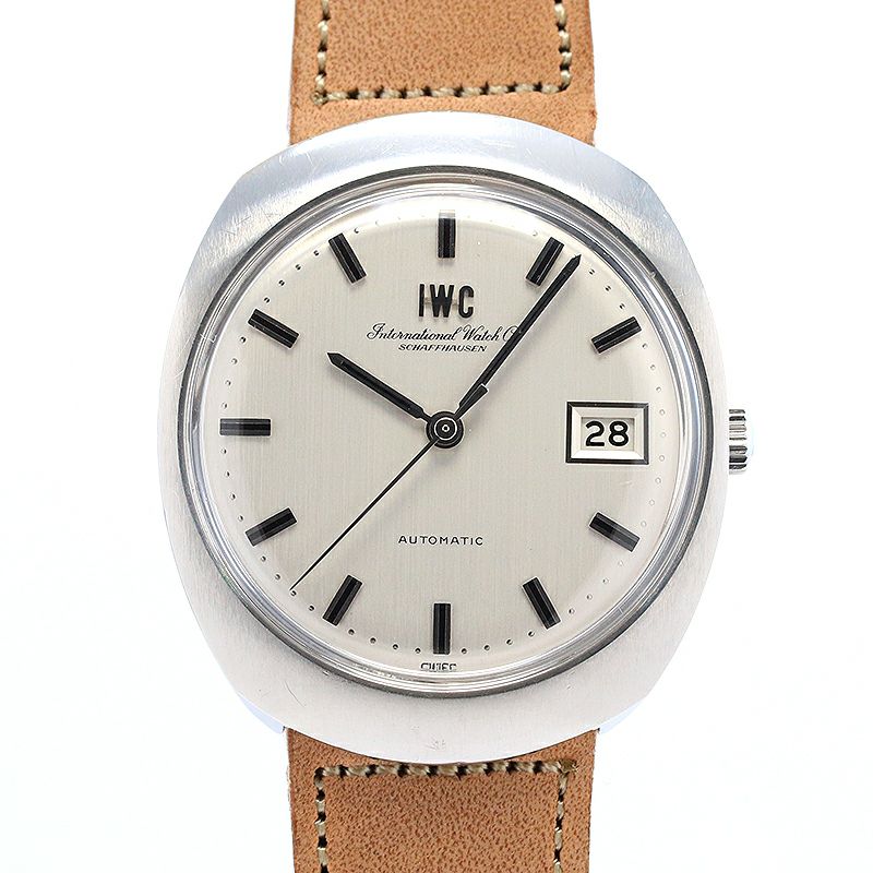 中古】IWC VINTAGE ONE PIECE OVAL CASE WATCH DATE アイ・ダブリュー