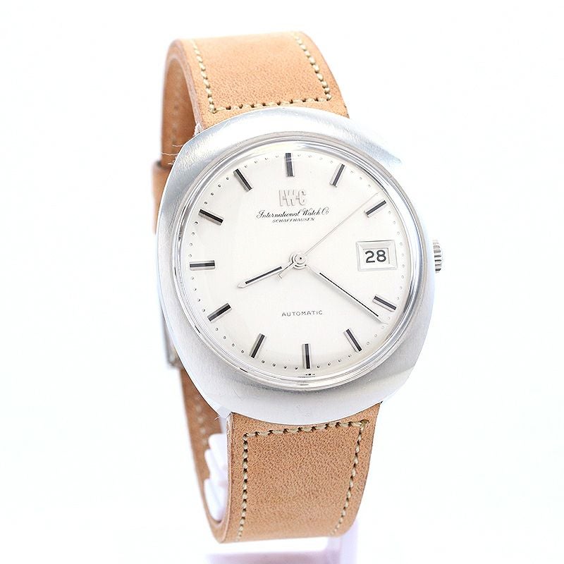 中古】IWC VINTAGE ONE PIECE OVAL CASE WATCH DATE アイ・ダブリュー