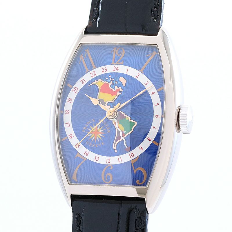 中古】FRANCK MULLER CINTREE CURVEX WORLD WIDE AMERICA フランク