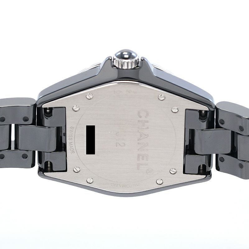 CHANEL J12 セラミック 腕時計部品 ギフトボックスセット 中古】CHANEL J12 シャネル J12 38MM ブラックセラミック ダイヤモンド