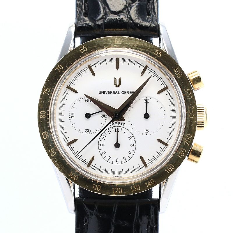 中古】UNIVERSAL GENEVE COMPAX ユニバーサル・ジュネーブ コンパック 