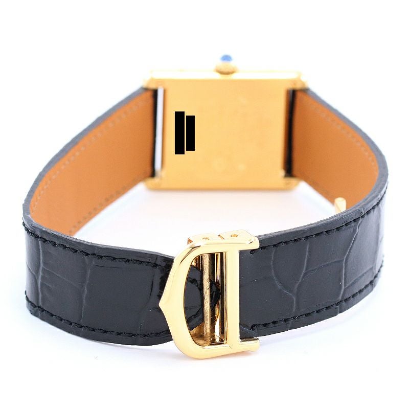 中古】CARTIER MUST TANK LARGE MODEL VERMEIL カルティエ マスト 