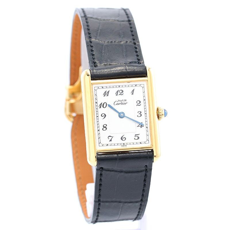 中古】CARTIER MUST TANK LARGE MODEL VERMEIL カルティエ マスト