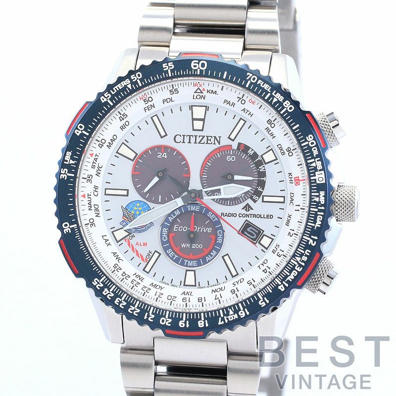 中古】CITIZEN PROMASTER ECO-DRIVE E660 BLUE IMPULSE EDITION