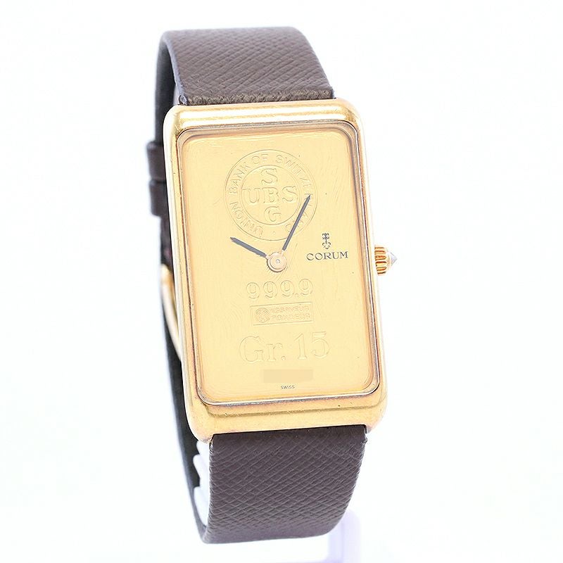 中古】CORUM 15 GRAM 999.9 INGOT WATCH コルム 15グラム 999.9