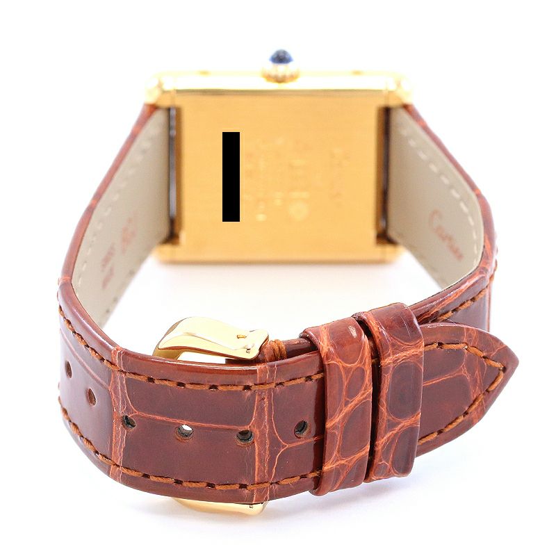 中古】CARTIER MUST TANK LARGE MODEL VERMEIL カルティエ マスト