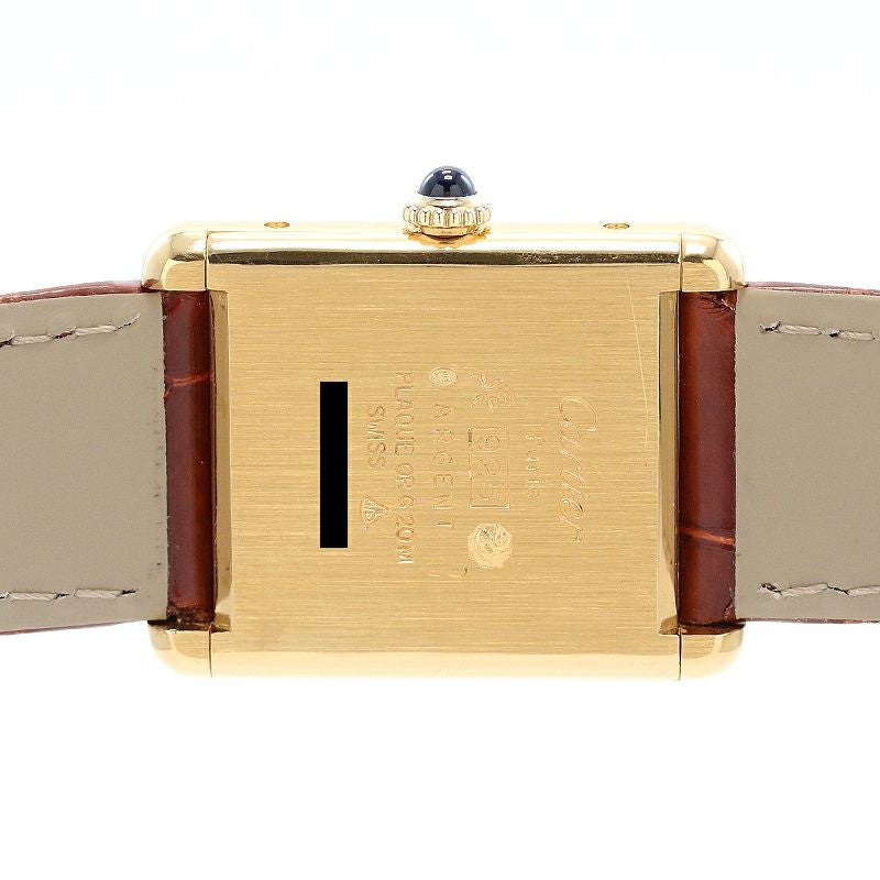中古】CARTIER MUST TANK LARGE MODEL VERMEIL カルティエ マスト