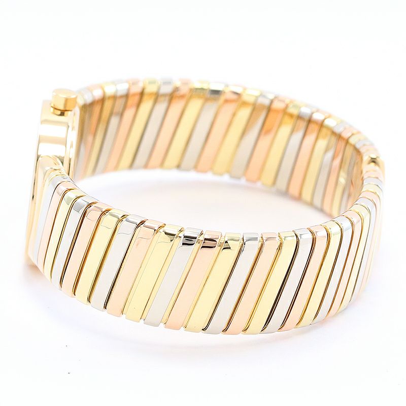 中古】BVLGARI BVLGARI BVLGARI TUBOGAS THREE COLOR GOLD ブルガリ
