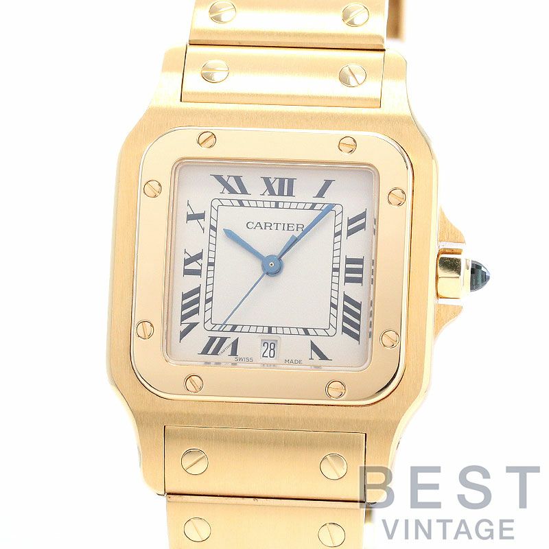 中古】CARTIER SANTOS GALBEE LARGE MODEL カルティエ サントスガルベ