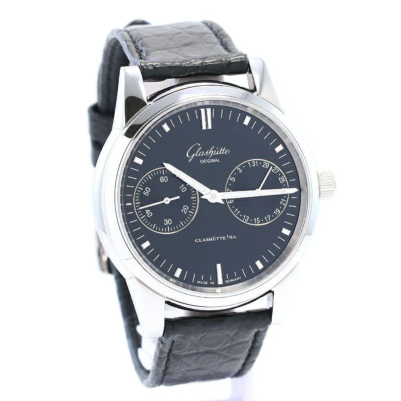 【中古】GLASHUTTE ORIGINAL SENATOR HAND-DATE グラスヒュッテ・オリジナル セネタ ハンドデイト 1-39-58-01-02-04
