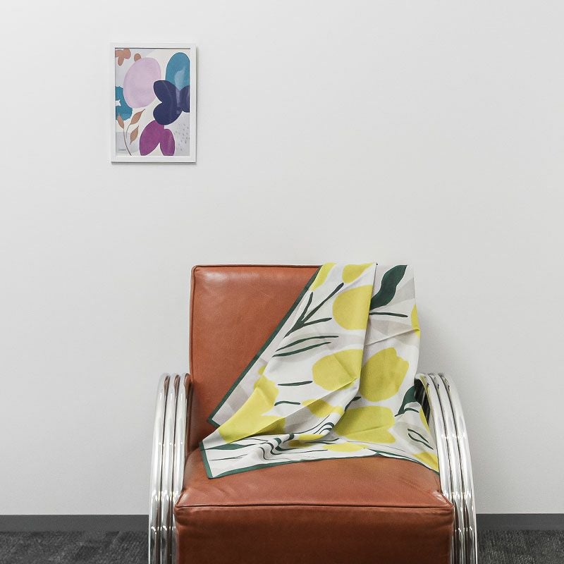 Sarahbel Cotton scarf サラベル コットンスカーフ SAB-cotton-scarf-tulips