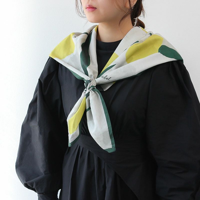 Sarahbel Cotton scarf サラベル コットンスカーフ SAB-cotton-scarf-tulips