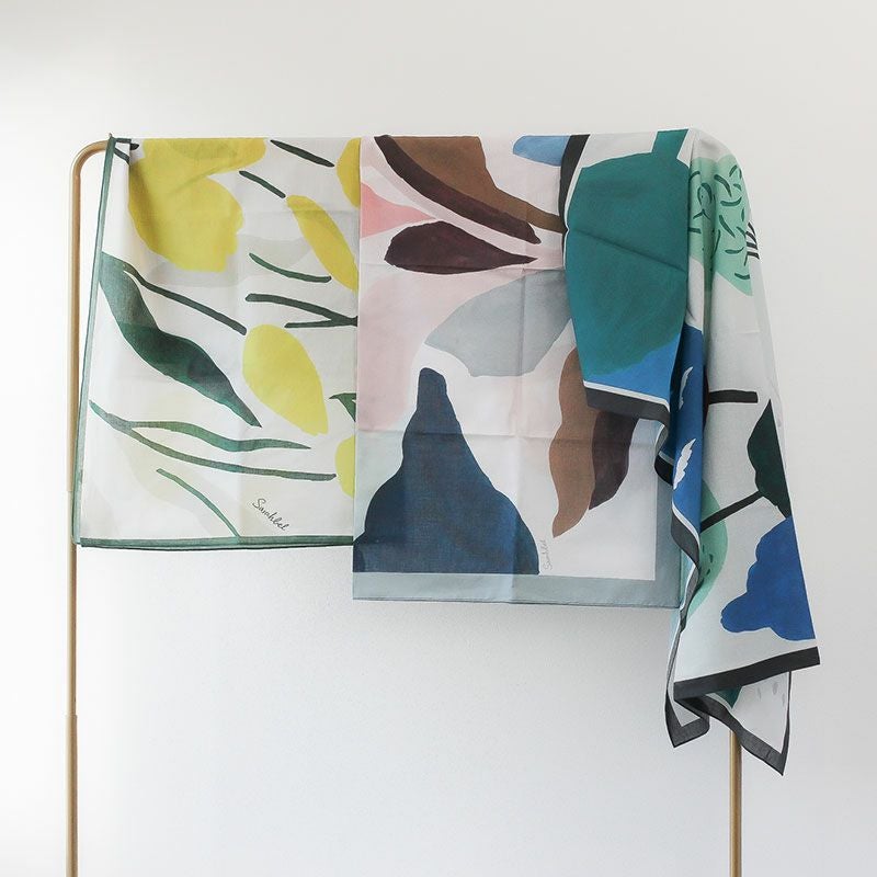 Sarahbel Cotton scarf サラベル コットンスカーフ SAB-cotton-scarf-tulips