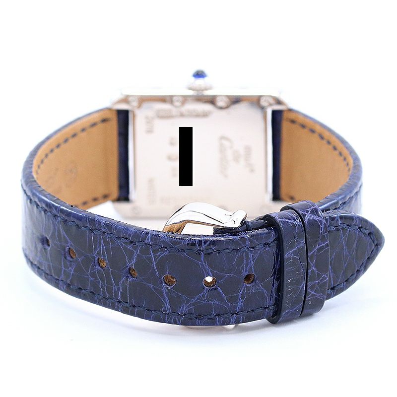 Cartierカルティエ『マストタンク SM ブルーダイアル 2000年限定品』 中古】CARTIER MUST TANK SMALL MODEL 2000 CHRISTMAS LIMITED