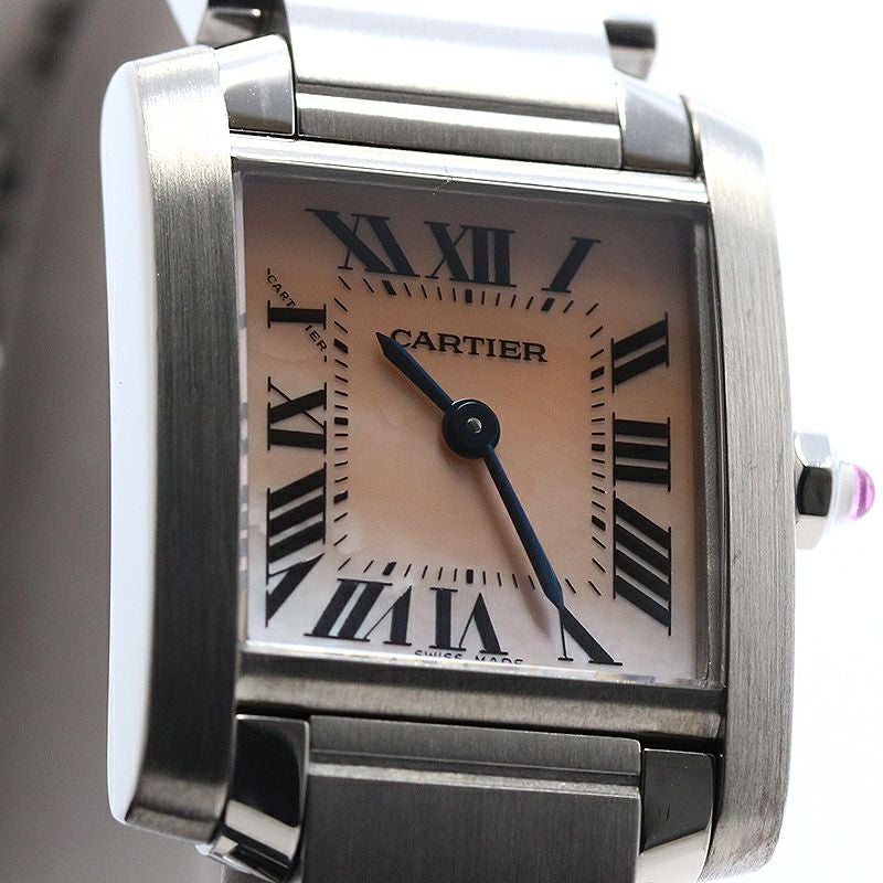 CARTIER カルティエ W51028Q3 タンクフランセーズ SM 腕時計 SS SS レディース [中古] カルティエ タンクフランセーズ SM W51008Q3 シルバー レディース 時計