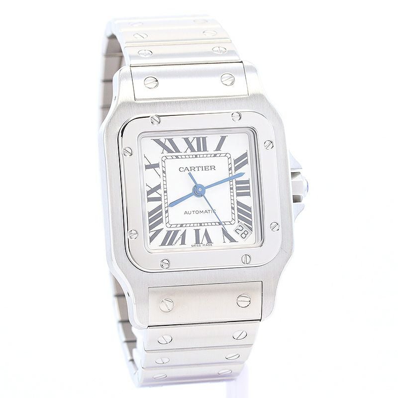 カルティエ Cartier サントスガルベ SM W20024D6 レディース 腕時計 アイボリー クォーツ ウォッチ Santos Galbee 90317039 Cartier Santos Galbee SM W20024D6 Quartz Cream Dial Ladies Watch