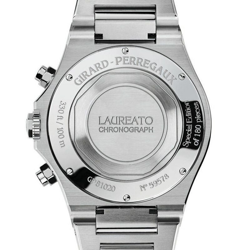 GIRARD-PERREGAUX LAUREATO CHRONOGRAPH ICE BLUE ジラール・ベルゴ ロレアート クロノグラフ アイスブルー 81020-11-3370-1GM
