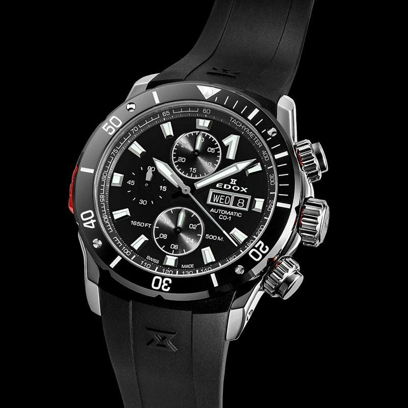 EDOX CHRONOFFSHORE-1 BEZEL LOCK CHRONOGRAPH AUTOMATIC エドックス