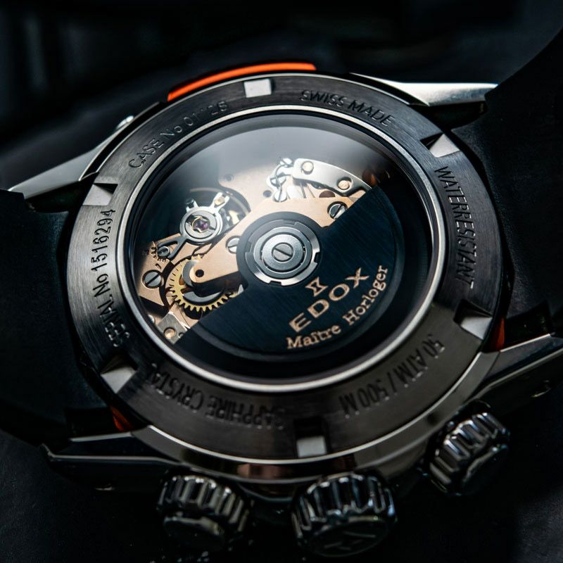 EDOX CHRONOFFSHORE-1 BEZEL LOCK CHRONOGRAPH AUTOMATIC エドックス