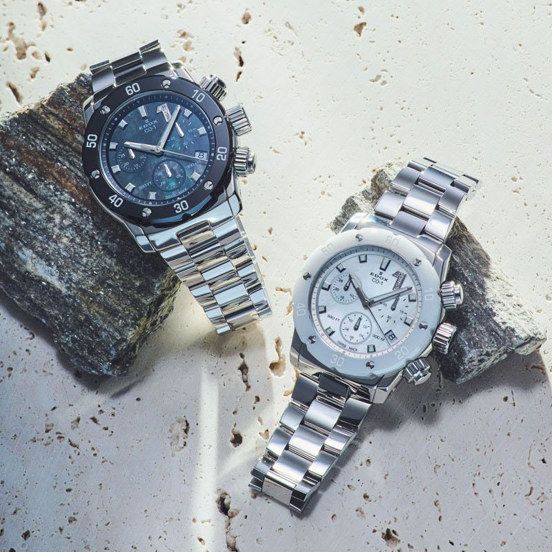 EDOX CHRONOFFSHORE-1 CHRONOLADY エドックス クロノオフショア1