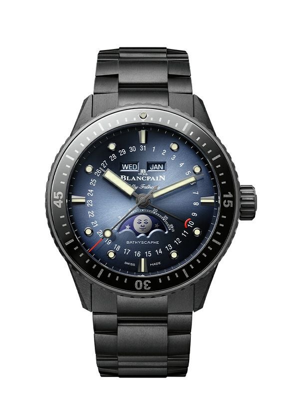 BLANCPAIN FIFTY FATHOMS BATHYSCAPHE QUANTIEME COMPLET PHASES DE LUNE ブランパン フィフティ ファゾムス バチスカーフ コンプリートカレンダー ムーンフェイズ 5054-0140-01S