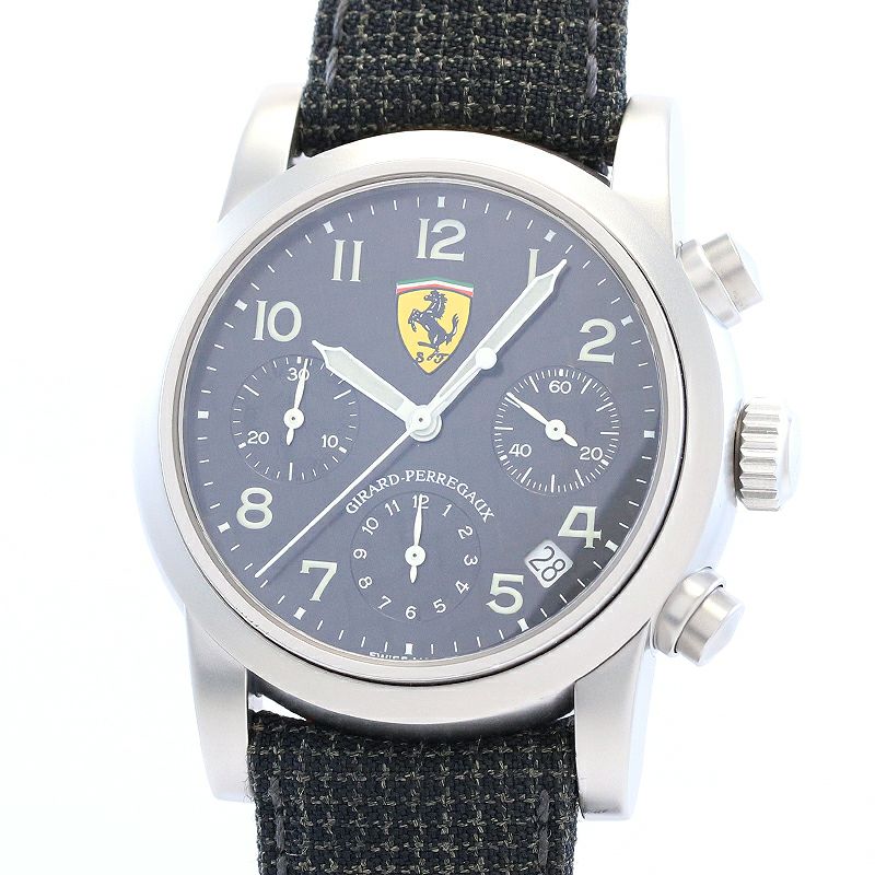 【中古】GIRARD-PERREGAUX FERRARI CHRONOGRAPH ジラール・ペルゴ フェラーリ クロノグラフ 80200M0.11.6656
