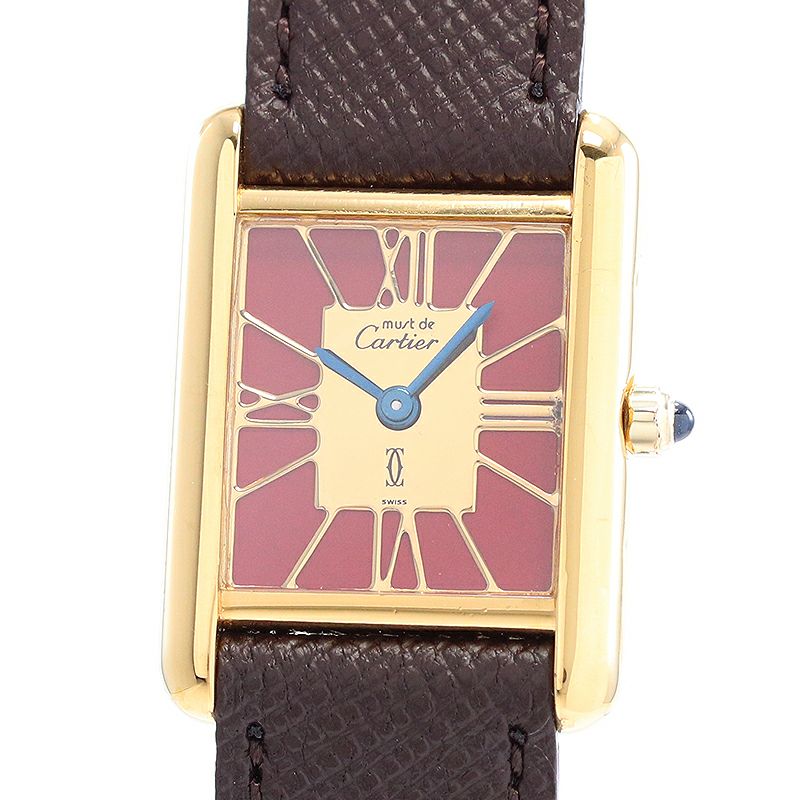 【中古】CARTIER MUST TANK SMALL MODEL VERMEIL カルティエ マストタンク SM ヴェルメイユ 3 66001