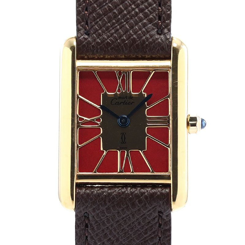【中古】CARTIER MUST TANK SMALL MODEL VERMEIL カルティエ マストタンク SM ヴェルメイユ 3 66001