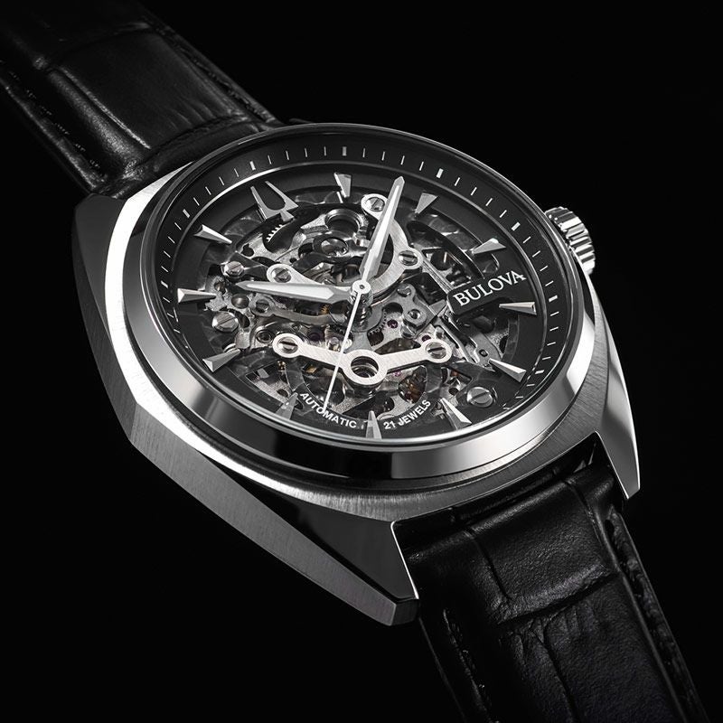【新品】 BULOVA 腕時計 メンズ 96A310 クラシック サーベイヤー 自動巻き ブラックxブラック アナログ表示 BULOVA Classic ブローバ クラシック サーベイヤー 96A310｜正規
