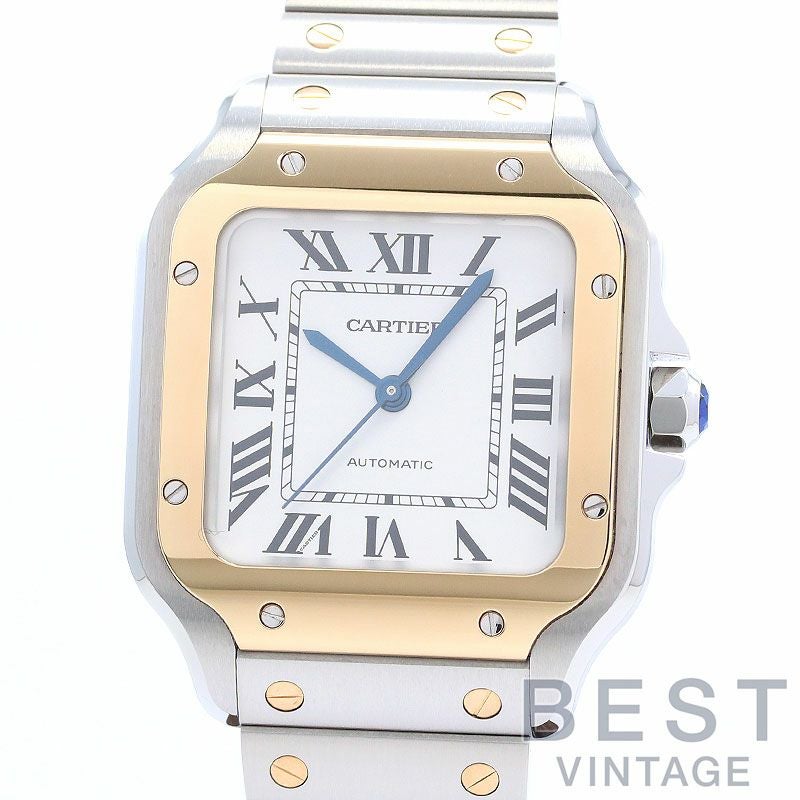 中古】CARTIER SANTOS DE CARTIER MEDIUM MODEL カルティエ サントス